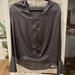 Zara Flair Sleeve Blouse